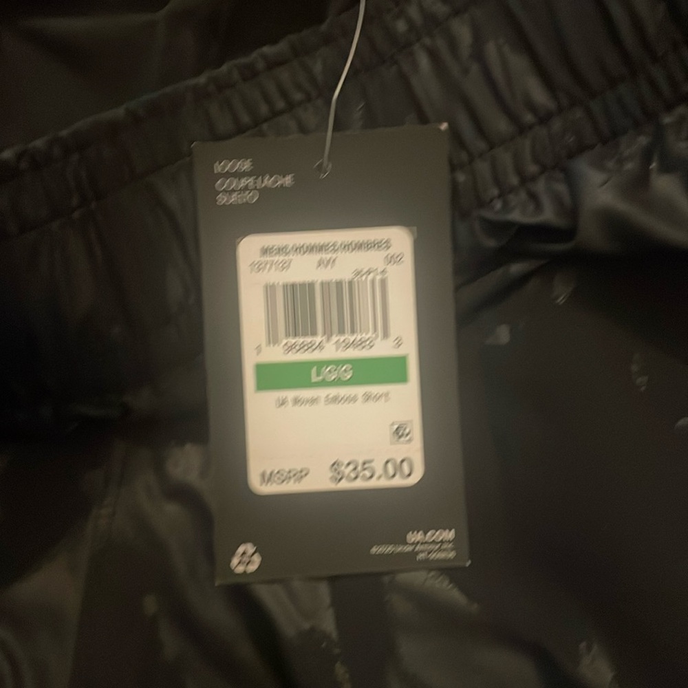 New Under Armour Black Woven Emboss Shorts Men’s Size L - Picture 5 of 16